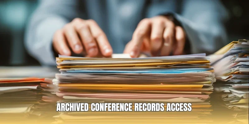 Archived conference records access