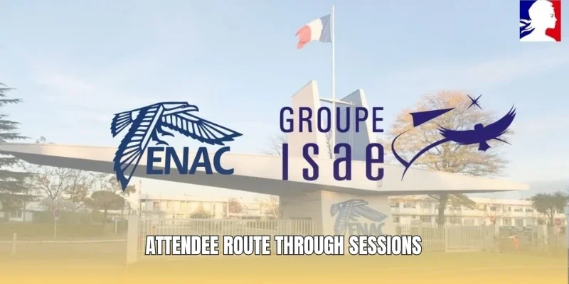 Attendee route through sessions