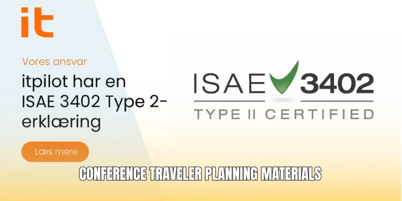 Conference traveler planning materials