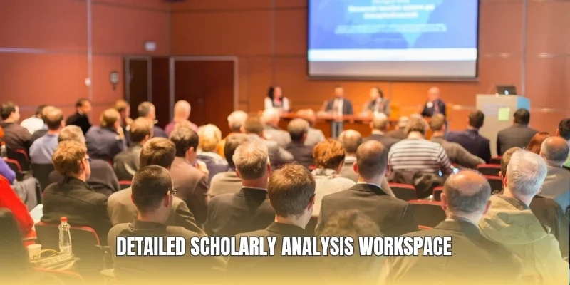Detailed scholarly analysis workspace