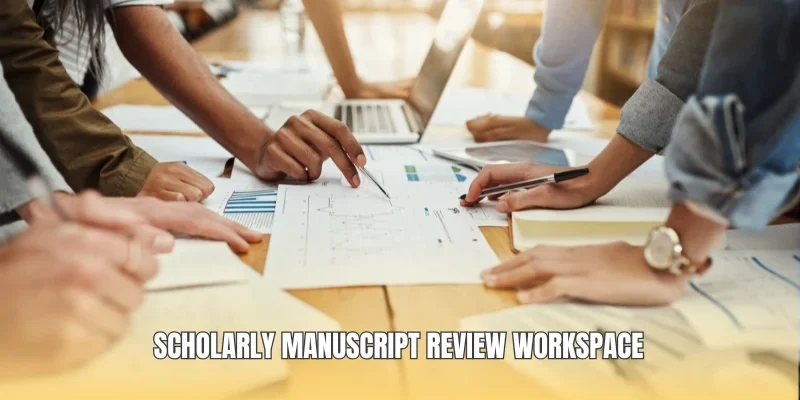 Scholarly manuscript review workspace