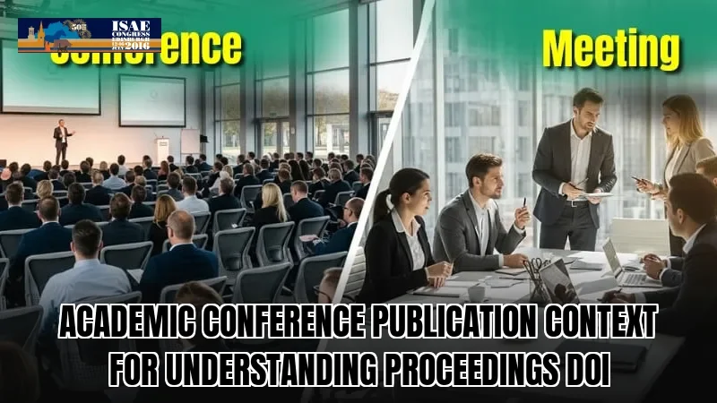 Academic conference publication context for understanding proceedings DOI
